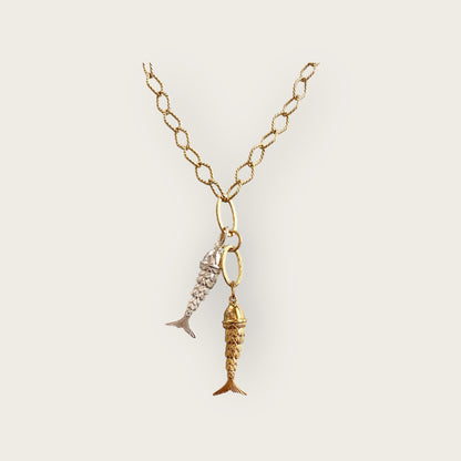 The Gold & Silver Fish necklace