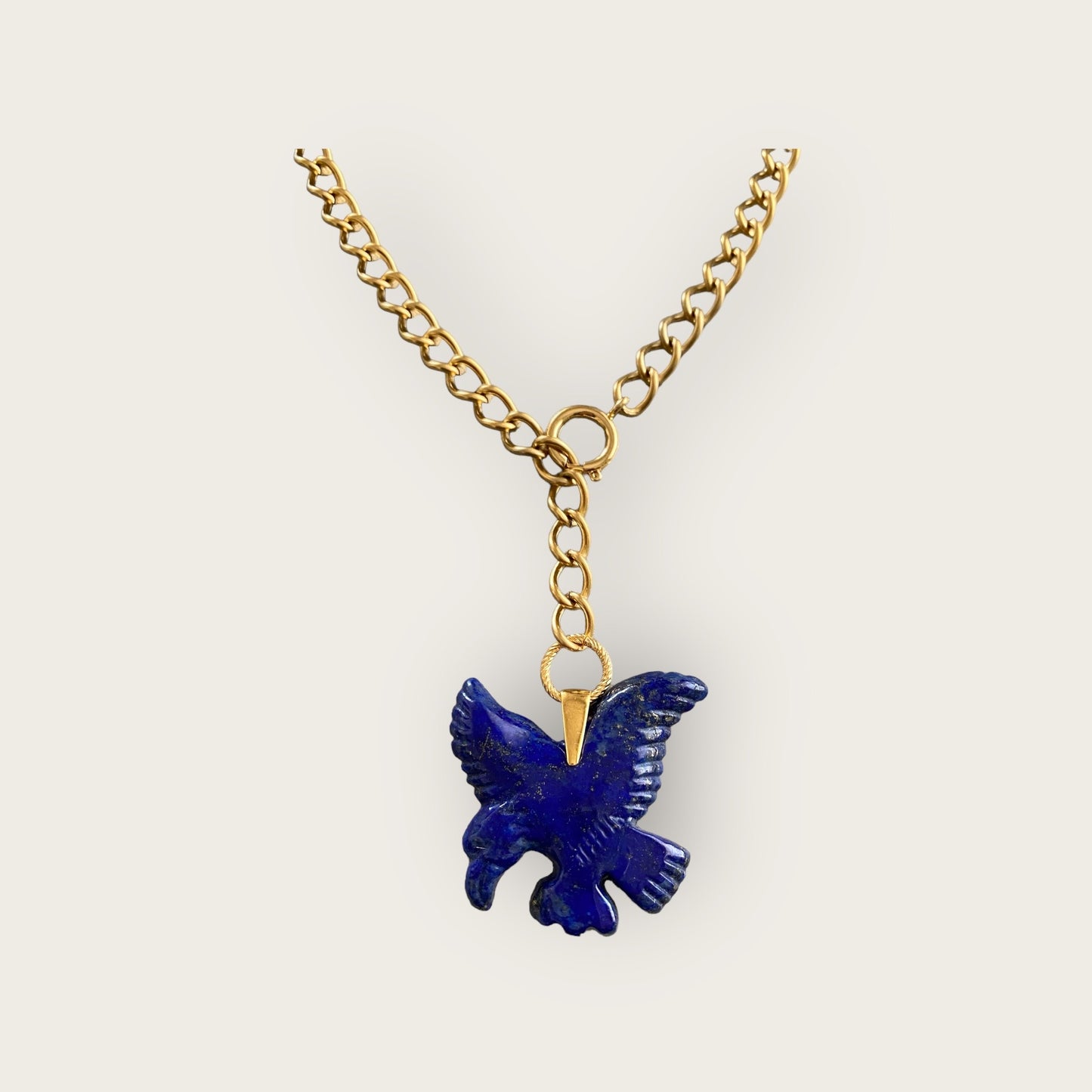 Lapis lazuli  Bird necklace