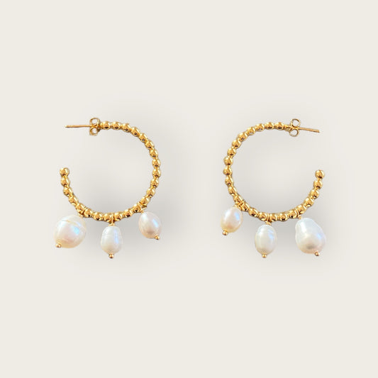 Pearl hoops