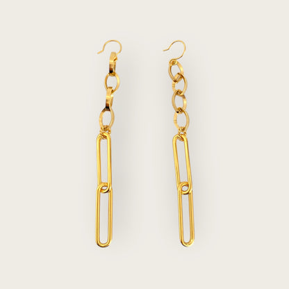 Long bold earrings