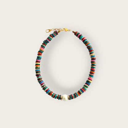 Ras du cou necklace with shell